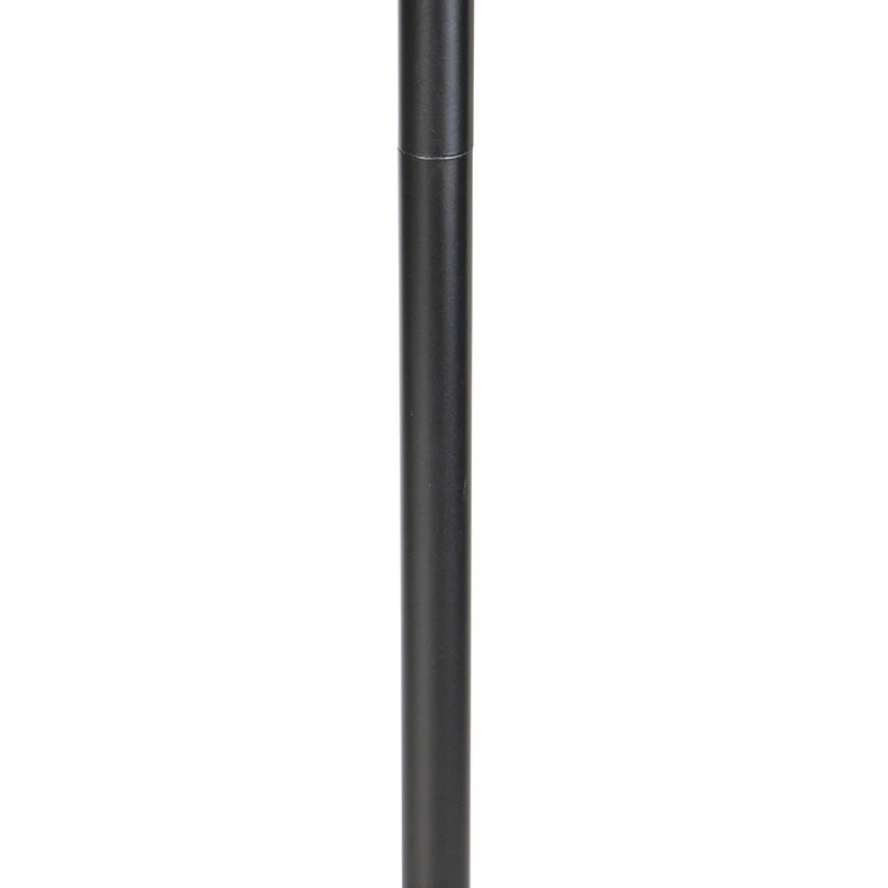 QAZQA Klassische Stehleuchte schwarz mit Granny B Schirm grau - Simplo 9 QAZQA Klassische Stehleuchte schwarz mit Granny B Schirm grau - Simplo – Bild 7