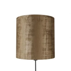 QAZQA Stehlampe schwarz Schirm braun 40 cm verstellbar - Parte -Stehlampen Verkaufsladen 5196 104175 2