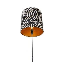 QAZQA Stehlampe schwarzer Schirm Zebra Design 40 cm verstellbar - Parte 18 QAZQA Stehlampe schwarzer Schirm Zebra Design 40 cm verstellbar - Parte -Stehlampen Verkaufsladen 5207 104179 4