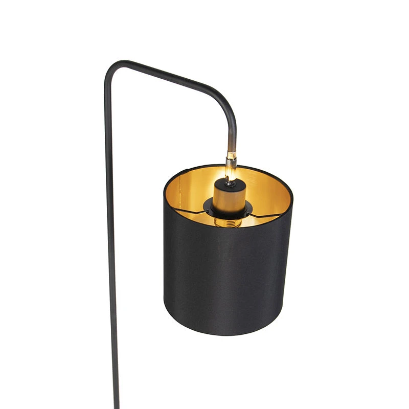 QAZQA Moderne Stehleuchte schwarz - Lofty 12 QAZQA Moderne Stehleuchte schwarz - Lofty – Bild 10