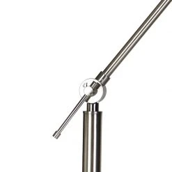 QAZQA Moderne Stehleuchte Stahl Leinenschirm dunkelgrau 45 cm - Editor -Stehlampen Verkaufsladen 5211 104961 8