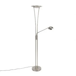 QAZQA Moderne Stehleuchte Stahl inkl. LED mit Lesearm - Ibiza 31 QAZQA Moderne Stehleuchte Stahl inkl. LED mit Lesearm - Ibiza -Stehlampen Verkaufsladen 5219 99261 14
