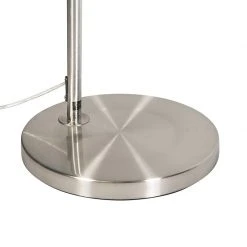 QAZQA Moderne Bogenlampe aus Stahl mit grauem Stoffschirm - Arc Basic -Stehlampen Verkaufsladen 5232 91642 2