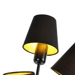 QAZQA Design Stehleuchte schwarz 5-Licht mit Klemmkappe - Wimme -Stehlampen Verkaufsladen 5266 103550 4