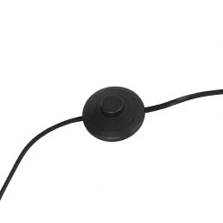 QAZQA Design Stehlampe Stahl mit schwarzem Leinenschirm - Reichhaltig -Stehlampen Verkaufsladen 5267 102503 9