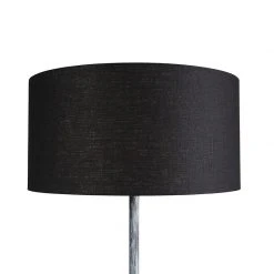 QAZQA Stehlampe grau mit schwarzem Schirm 50 cm - Simplo -Stehlampen Verkaufsladen 5323 98110 2