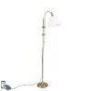 QAZQA Smarte klassische Stehleuchte Bronze mit Weiß inkl. Wifi A60 - Ashley -Stehlampen Verkaufsladen 5327 104721 0