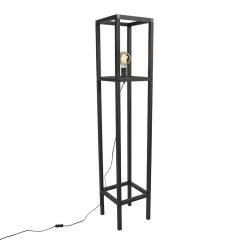 QAZQA Industrielle Stehlampe schwarz - Big Cage 2 -Stehlampen Verkaufsladen 5330 98925 6