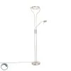 QAZQA Moderne Stehleuchte Stahl mit Lesearm inkl. LED und Dimmer - Divo 1 QAZQA Moderne Stehleuchte Stahl mit Lesearm inkl. LED und Dimmer - Divo -Stehlampen Verkaufsladen 5354 104097 0