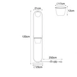 QAZQA Art deco vloerlamp goud met wit glas - Isabella -Stehlampen Verkaufsladen 5400 105934 3