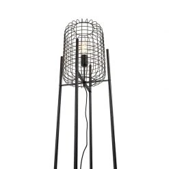 QAZQA Industrielle Stehlampe schwarz - Bliss Vefa 27 QAZQA Industrielle Stehlampe schwarz - Bliss Vefa -Stehlampen Verkaufsladen 5419 102413 10