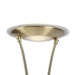 QAZQA Goldene Stehlampe mit Lesearm inkl. LED und USB-Anschluss - Sevilla -Stehlampen Verkaufsladen 5434 99506 9