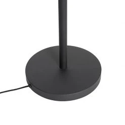 QAZQA Stehlampe schwarz mit goldener Innenseite und Leselampe - Jelena -Stehlampen Verkaufsladen 5437 105566 10