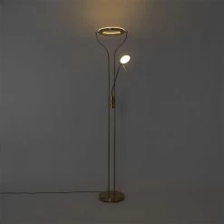 QAZQA Moderne Stehleuchte gold mit Lesearm inkl. LED und Dimmer - Divo -Stehlampen Verkaufsladen 5461 104099 20