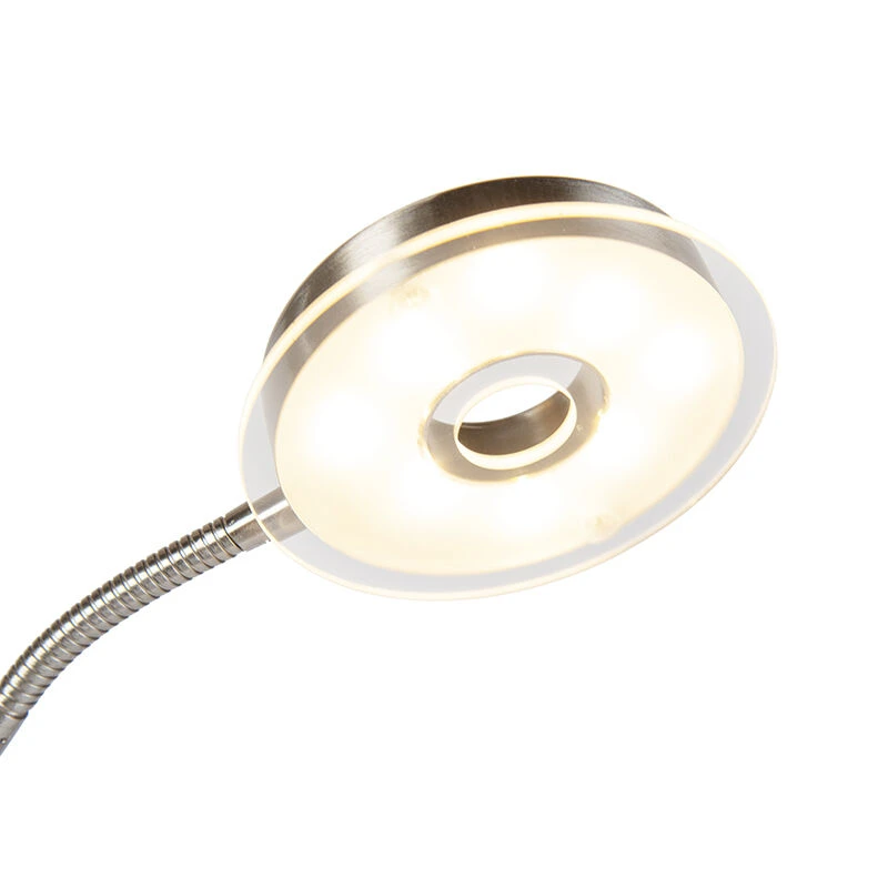Trio Leuchten Moderne Stehlampe Stahl inkl. LED mit Lesearm - Moderno 14 Trio Leuchten Moderne Stehlampe Stahl inkl. LED mit Lesearm - Moderno – Bild 12