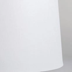 QAZQA Stehleuchte im Landhausstil mit weißem Leinenschirm 45 cm - Tripod -Stehlampen Verkaufsladen 5530 92827 8