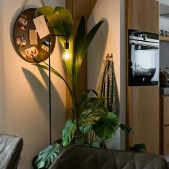 QAZQA Moderne schwarze Stehleuchte - Facil