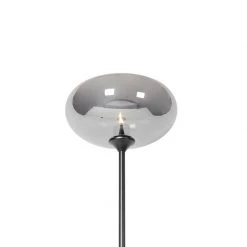 QAZQA Art Deco Stehlampe schwarz mit Rauchglas - Busa -Stehlampen Verkaufsladen 5536 104346 6