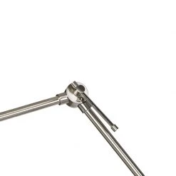 QAZQA Moderne Stehleuchte Stahl Leinenschirm schwarz 45 cm - Editor -Stehlampen Verkaufsladen 5561 104959 10