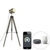 QAZQA Smart vloerlamp tripod hout met studiospot incl. Wifi B35 - Braha -Stehlampen Verkaufsladen 5571 106190 0