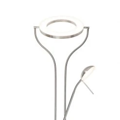 QAZQA Moderne Stehleuchte Stahl mit Lesearm inkl. LED und Dimmer - Divo 27 QAZQA Moderne Stehleuchte Stahl mit Lesearm inkl. LED und Dimmer - Divo -Stehlampen Verkaufsladen 5619 104097 3