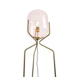 QAZQA Art Deco Stehlampe Messing mit rosa Glas - Bliss 25 QAZQA Art Deco Stehlampe Messing mit rosa Glas - Bliss -Stehlampen Verkaufsladen 5646 102121 9