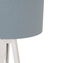 QAZQA Stehleuchte Stativ weiß mit Schirm hellblau 50 cm - Tripod Classic -Stehlampen Verkaufsladen 5676 104119 2