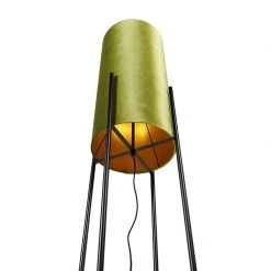 QAZQA Design Stehleuchte mit Samtschirm grün/gold - Rich 22 QAZQA Design Stehleuchte mit Samtschirm grün/gold - Rich -Stehlampen Verkaufsladen 5689 103281 8