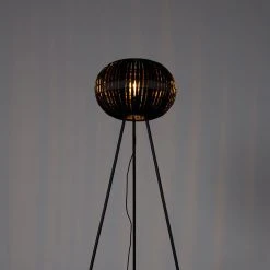 QAZQA Modernes Stehlampen-Stativ schwarz - Zoë -Stehlampen Verkaufsladen 5709 105532 11