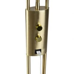 QAZQA Goldene Stehlampe mit Lesearm inkl. LED und USB-Anschluss - Sevilla -Stehlampen Verkaufsladen 5715 99506 2