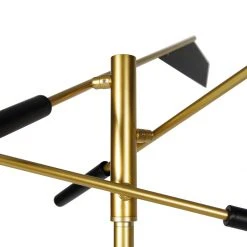 QAZQA Design-Stehlampe Schwarz mit Gold 3-flammig - Sinem 19 QAZQA Design-Stehlampe Schwarz mit Gold 3-flammig - Sinem -Stehlampen Verkaufsladen 5725 105415 6