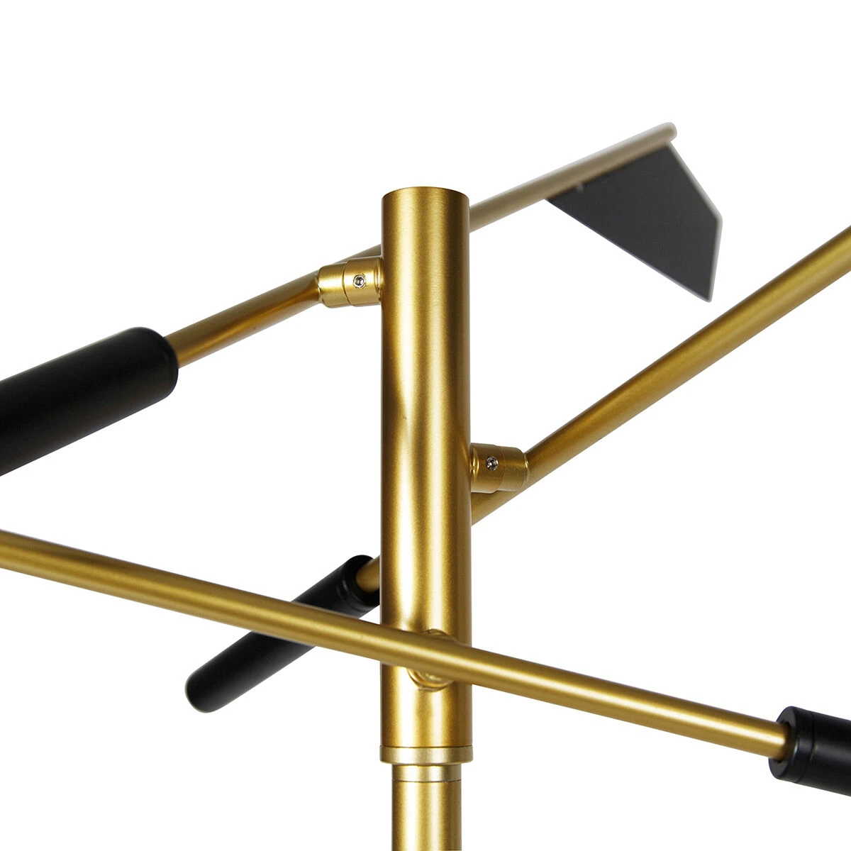 QAZQA Design-Stehlampe Schwarz mit Gold 3-flammig - Sinem 9 QAZQA Design-Stehlampe Schwarz mit Gold 3-flammig - Sinem – Bild 7