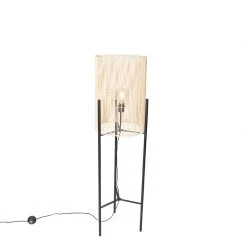 QAZQA Scandinavische vloerlamp bamboe - Natasja -Stehlampen Verkaufsladen 5758 105858 9