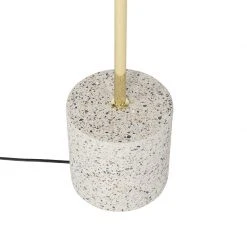 QAZQA Design Stehleuchte weiß mit Messing - Ella 25 QAZQA Design Stehleuchte weiß mit Messing - Ella -Stehlampen Verkaufsladen 5799 103456 8