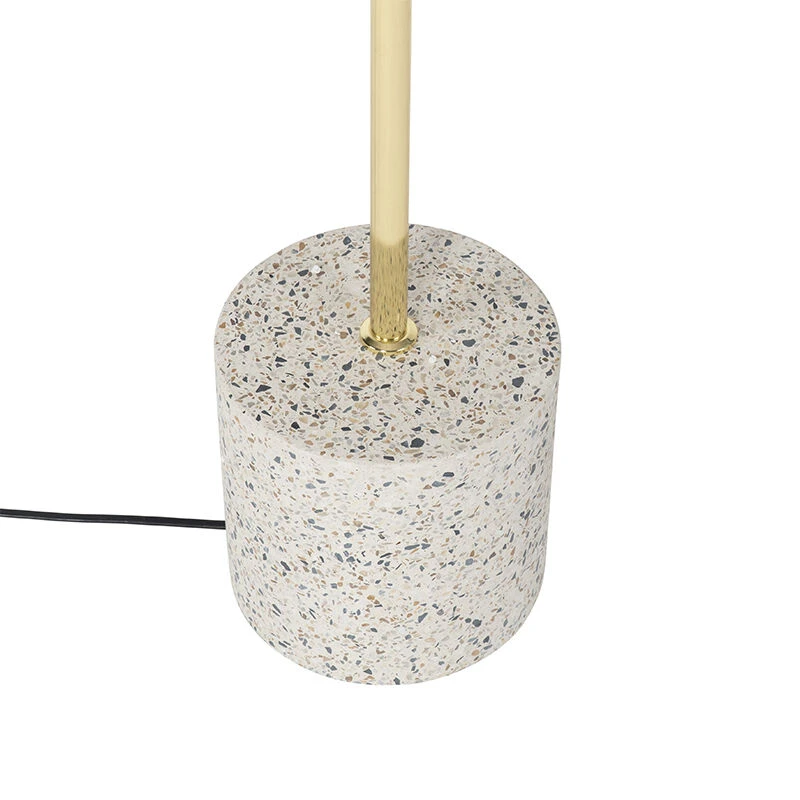 QAZQA Design Stehleuchte weiß mit Messing - Ella 11 QAZQA Design Stehleuchte weiß mit Messing - Ella – Bild 9