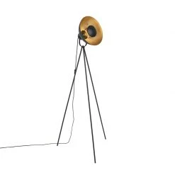 QAZQA Stehlampe schwarz mit Gold 154,4 cm Stativ - Magnax Eco -Stehlampen Verkaufsladen 5830 102518 11