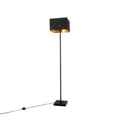 QAZQA Moderne Stehlampe schwarz mit Gold - VT 1 -Stehlampen Verkaufsladen 5882 103297 4