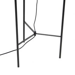 QAZQA Smart Stehlampe schwarz inkl. WiFi A60 Rauchglas - Bliss -Stehlampen Verkaufsladen 5899 103574 8