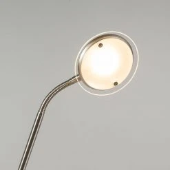QAZQA Moderne Stehleuchte Stahl inkl. LED - Eva 1 -Stehlampen Verkaufsladen 5941 93835 6