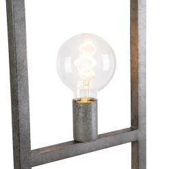 QAZQA Moderne Stehleuchte Antik Silber 2-flammig - Simple Cage 2 -Stehlampen Verkaufsladen 5949 98937 5