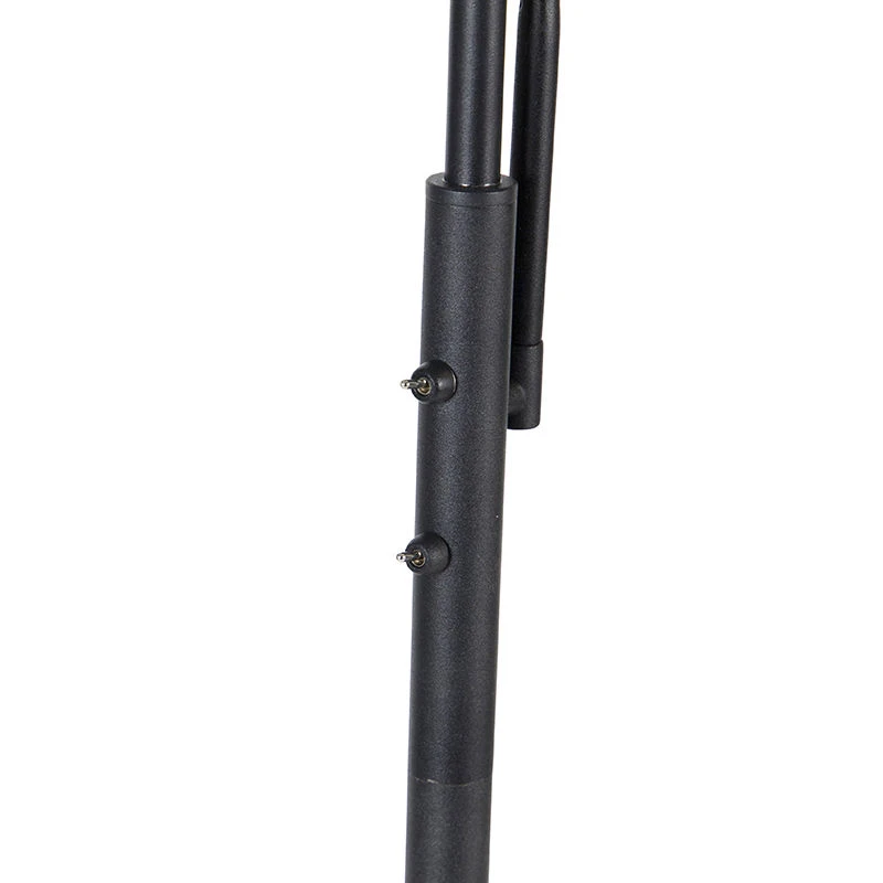 QAZQA Moderne Stehleuchte schwarz inkl. LED mit Fernbedienung und Lesearm - Strela 5 QAZQA Moderne Stehleuchte schwarz inkl. LED mit Fernbedienung und Lesearm - Strela – Bild 3