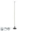 QAZQA Stehlampe schwarz inkl. LED mit Touch-Dimmer 3-stufig dimmbar - Line-up -Stehlampen Verkaufsladen 6003 103058 0