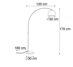 QAZQA Moderne Smart Arc Lampe Kupfer inkl. A60 Wifi - Arc Basic 22 QAZQA Moderne Smart Arc Lampe Kupfer inkl. A60 Wifi - Arc Basic -Stehlampen Verkaufsladen 6090 103577 4