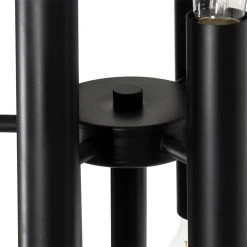 QAZQA Art Deco Stehlampe schwarz 12-Licht - Tubi 28 QAZQA Art Deco Stehlampe schwarz 12-Licht - Tubi -Stehlampen Verkaufsladen 6091 104039 8