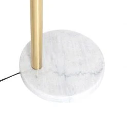 QAZQA Design Stehleuchte Messing mit Opalglas 5-flammig - Sixties Marmo -Stehlampen Verkaufsladen 6139 104443 10