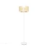 QAZQA Retro Stehlampe weiß mit Rattan 40 cm - Akira -Stehlampen Verkaufsladen 6154 105036 0