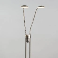 QAZQA Moderne Stehleuchte Stahl mit Leseleuchte inkl. LED - Eva 16 QAZQA Moderne Stehleuchte Stahl mit Leseleuchte inkl. LED - Eva -Stehlampen Verkaufsladen 6193 93833 4