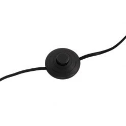 QAZQA Design Stehleuchte schwarz mit Rauchglas - Kuppel -Stehlampen Verkaufsladen 6207 102217 8