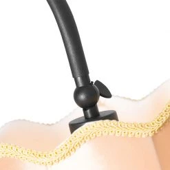 QAZQA Klassische Stehlampe schwarz mit Lampenschirm gold - Nona -Stehlampen Verkaufsladen 6224 104396 4