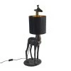 QAZQA Vintage Stehlampe schwarz mit Stoffschirm schwarz - Giraffe To -Stehlampen Verkaufsladen 6239 103974 0